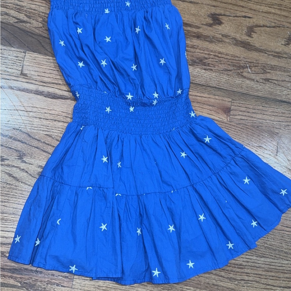 Blue romper with stars